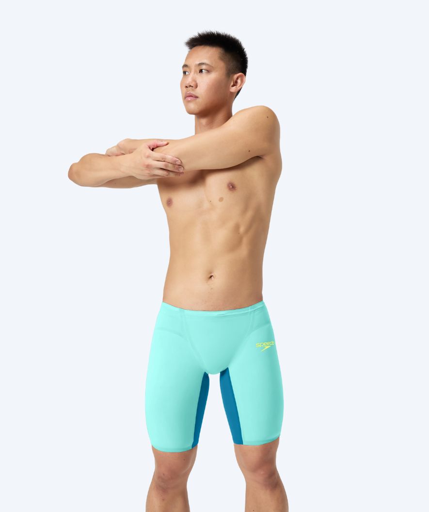 Speedo heren wedstrijd zwembroek - LZR Pure Valor 2.0 - Lichtblauw/donkerblauw