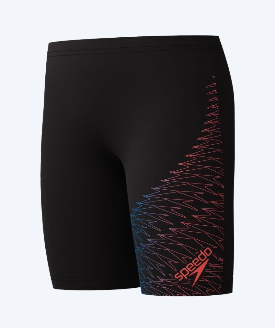 Speedo zwemjammer voor jongens - Medley Logo - Zwart/roze