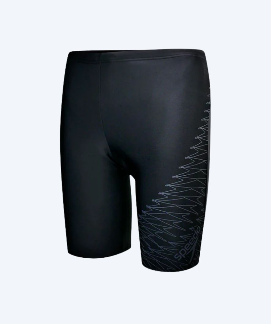 Speedo heren zwemjammer - Medley Logo - Zwart/Grijs