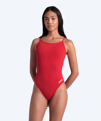 Arena badpakken voor vrouwen - Solid Lace Back - Rood