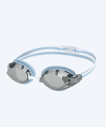Speedo Elite zwembril voor vrouwen - Vanquisher 3.0 Mirrored - Lichtblauw/zilver