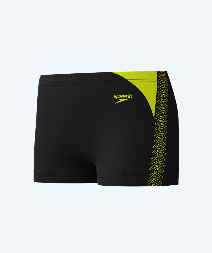 Speedo jongens zwemboxers - Hyperboom Splice - Zwart/Geel