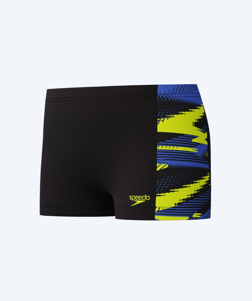 Speedo jongens zwemboxers - Hyperboom Panel - Zwart/Multi