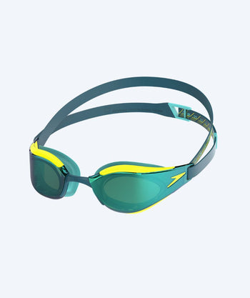 Speedo Elite zwembril - Fastskin Hyper Elite Mirror - Geel/groen