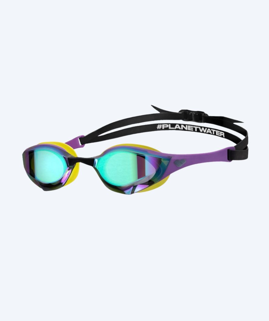 Arena Elite zwembril - Cobra Edge SWIPE Mirror - Geel/paars