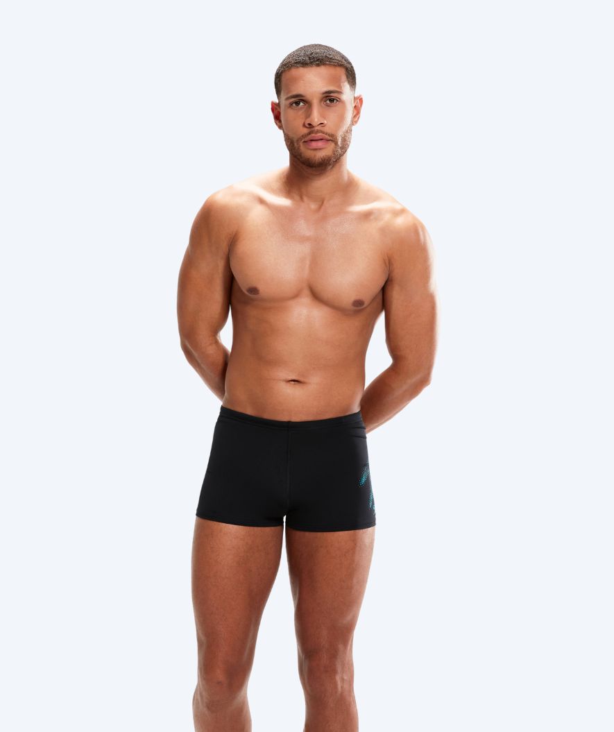 Speedo heren zwemboxers - Hyperboom Placement - Zwart/blauw