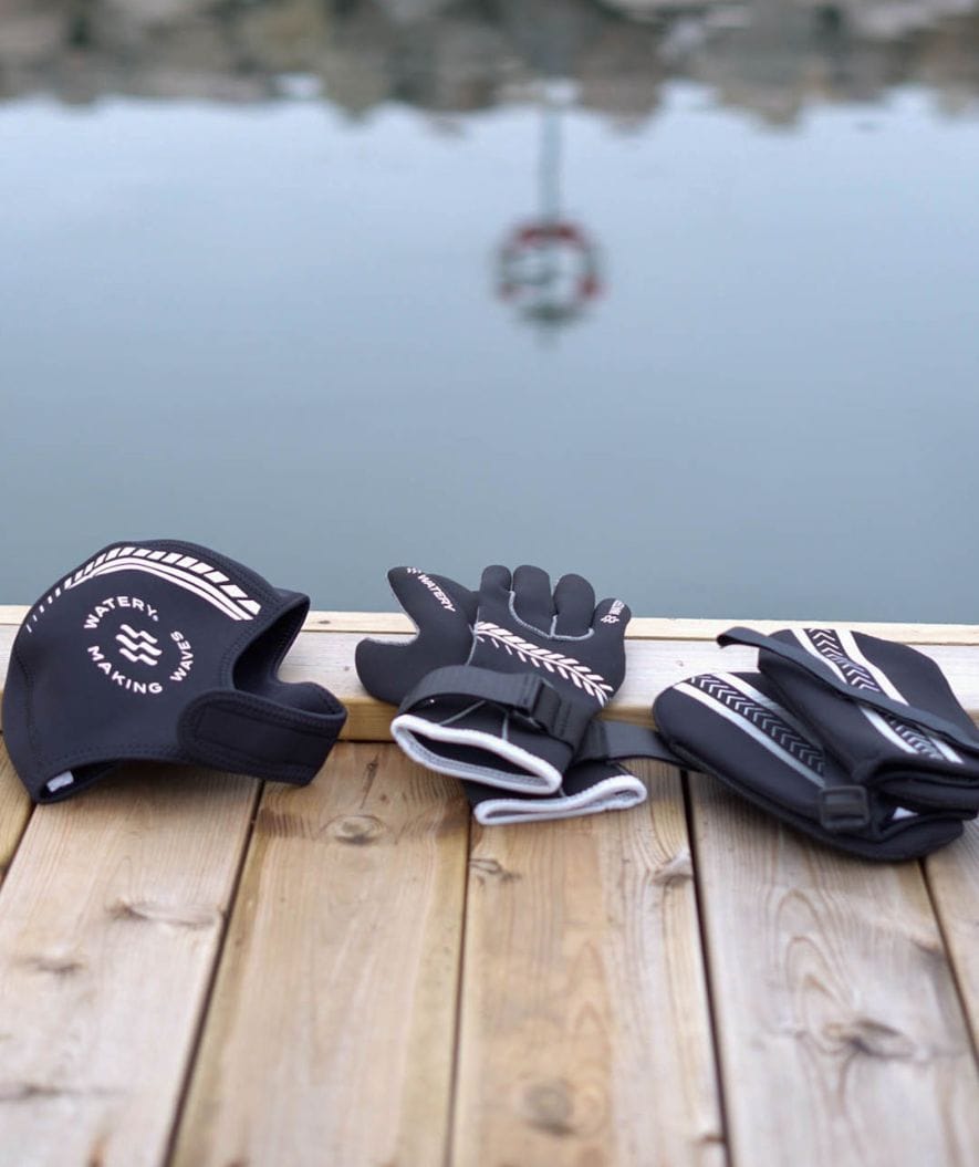 Watery neopreen set - Thermal Reptile (3 mm) - Zwart/zilver