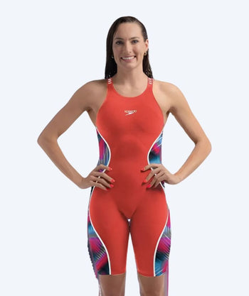 Speedo wedstrijdbadpak voor dames - LZR Pure Intent 2.0 - Rood/multi