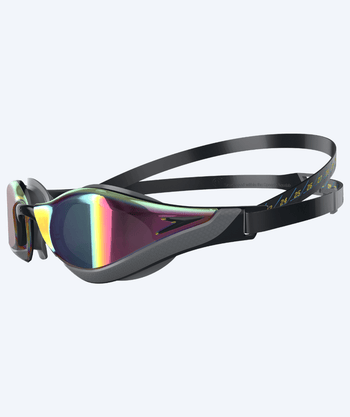 Speedo Elite zwembril - Fastskin Pure Focus Mirror - Grijs/goud (Mirror lens)