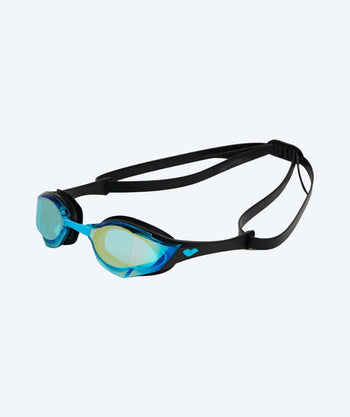Arena Elite zwembril - Cobra Edge SWIPE Mirror - Zwart/blauw