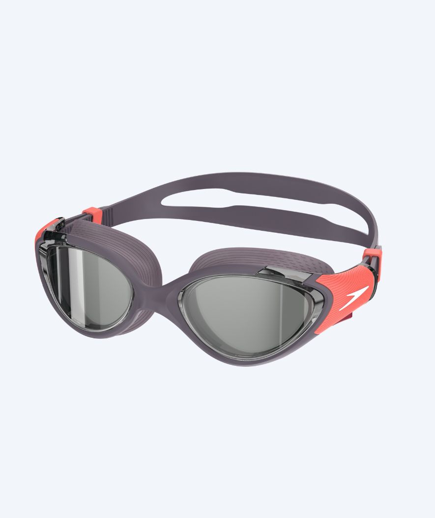 Speedo training zwembril voor vrouwen - Biofuse 2.0 Mirror - Paars/oranje