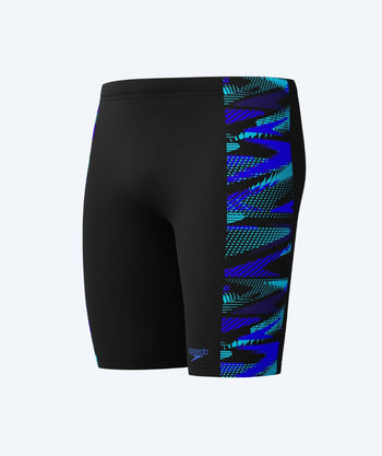 Speedo heren zwemjammer - Hyperboom Panel - Zwart/Donkerblauw