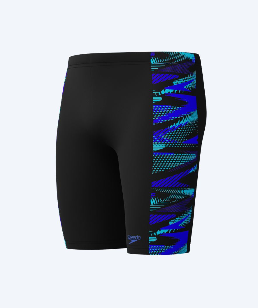 Speedo heren zwemjammer - Hyperboom Panel - Zwart/Donkerblauw