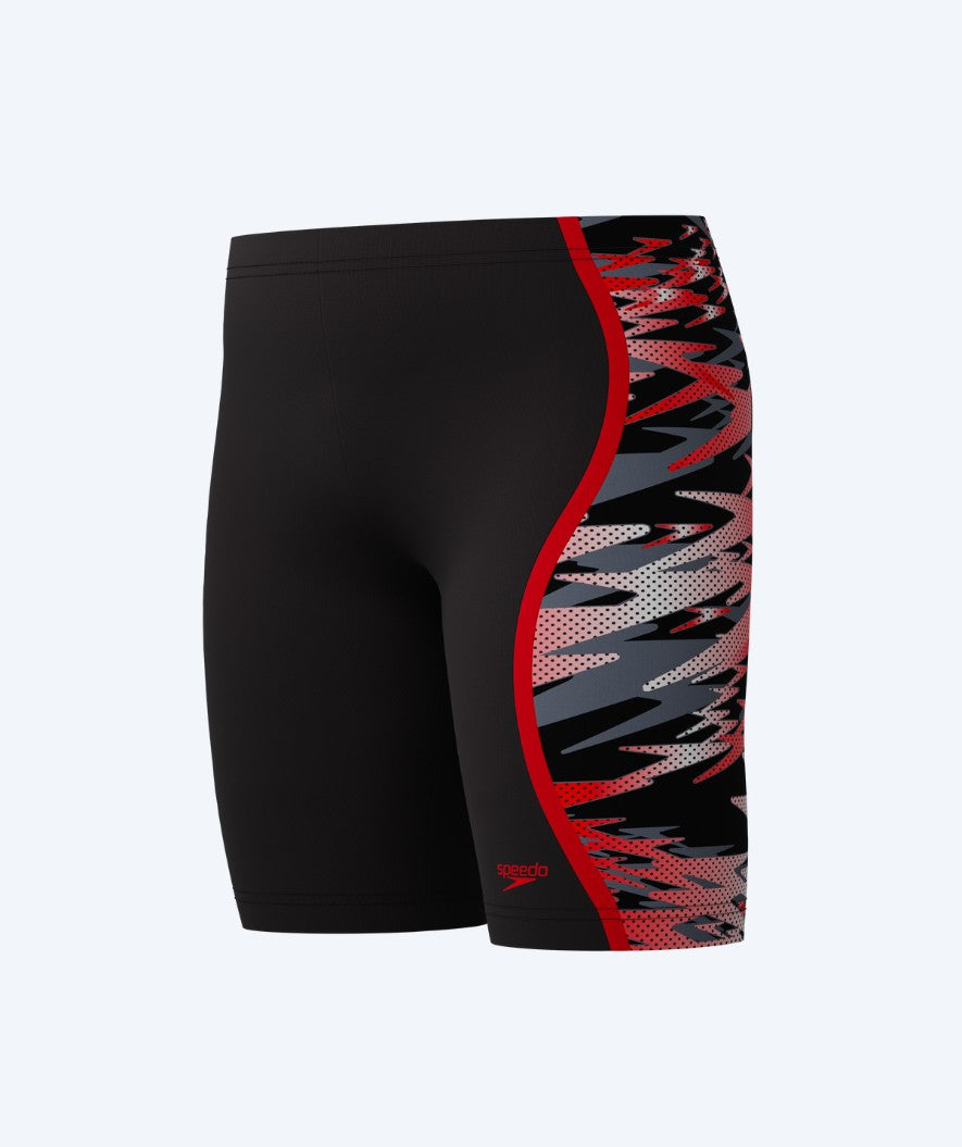 Speedo zwemjammer voor jongens - Hyperboom Splice - Zwart/grijs