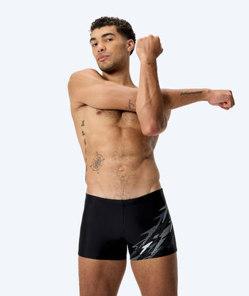 Speedo zwemshorts voor mannen - Medley Logo - Zwart/lichtgrijs