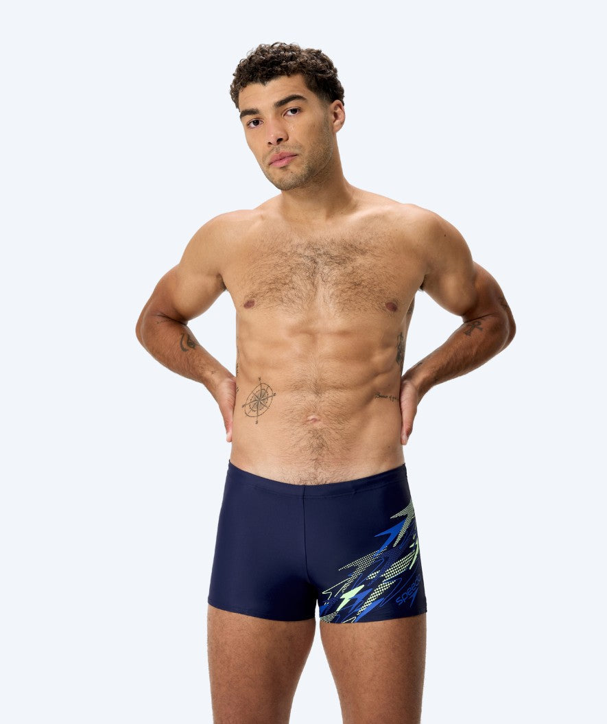 Speedo zwemshorts voor mannen - Medley Logo - Donkerblauw/groen