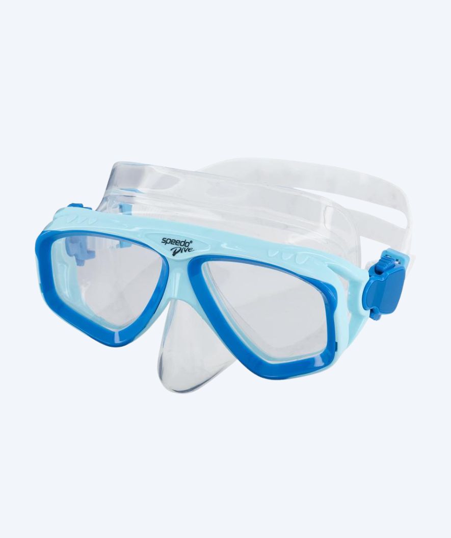 Speedo duikbril voor volwassenen - Adventure - Blauw/helder