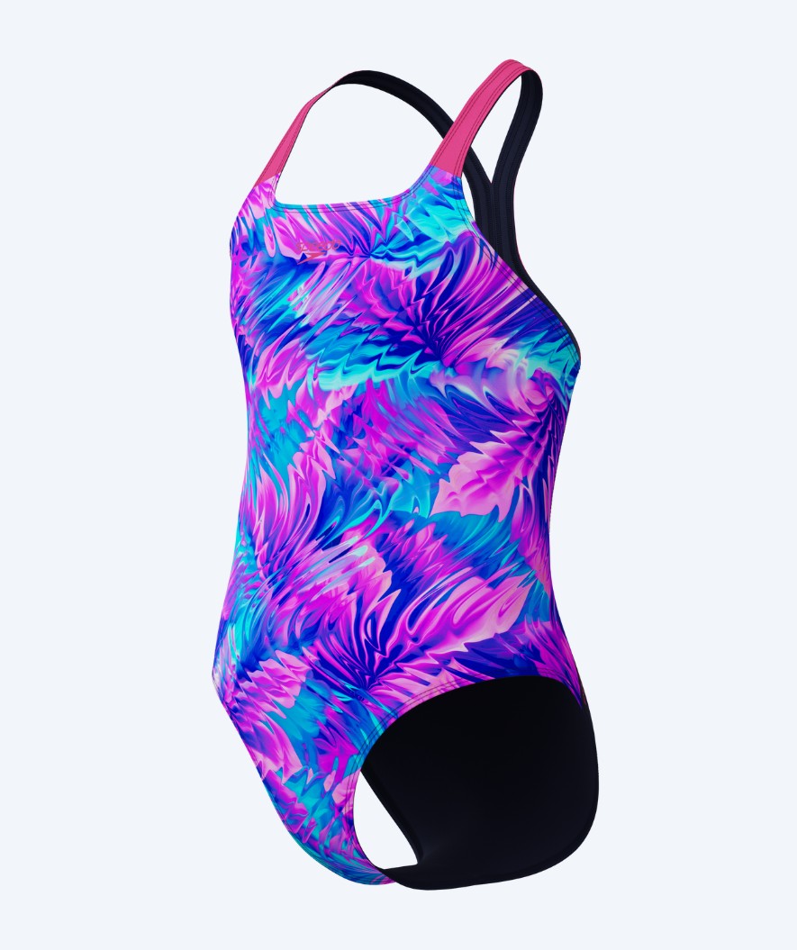 Speedo badpakken voor meisjes - Print Powerback - Paars/roze
