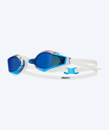 TYR zwembril - Stealth X Mirrored - Wit/blauw