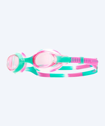 TYR zwembril voor kinderen - Swimple - Groen/roze