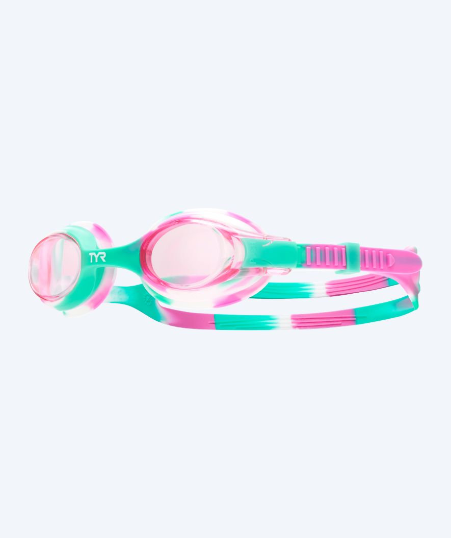 TYR zwembril voor kinderen - Swimple - Groen/roze