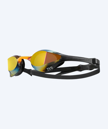 TYR Elite zwembril - Tracer-X Elite Mirrored - Zwart/oranje
