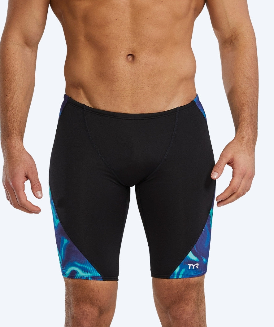 TYR zwemjammer voor mannen - Waveform - Zwart/blauw