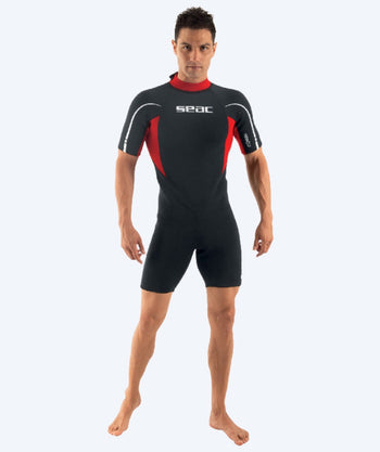 SEAC wetsuit voor mannen - Relax Short (2,2mm) - Zwart/rood
