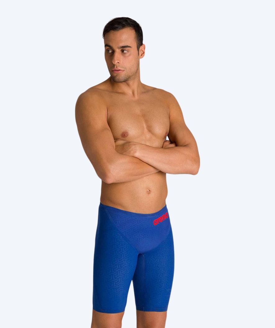Arena wedstrijdzwembroek voor mannen - Carbon Glide - Ocean Blue