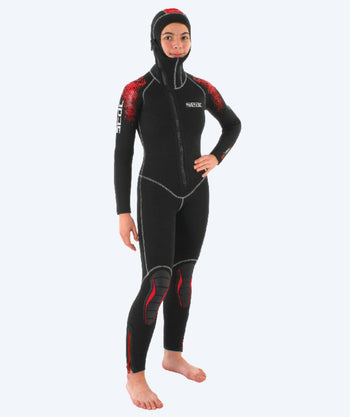 SEAC scuba wetsuits voor kinderen - First 5 MM - Zwart/rood