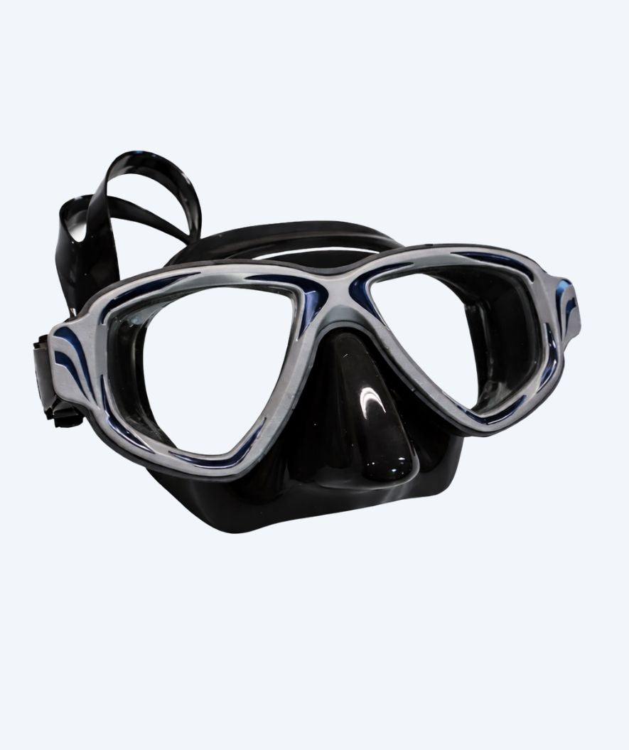 Primotec duikbril op sterkte - M200 (-1.0 – -8.0) en (+1.0 – +4.0) - Zwart/Grijs