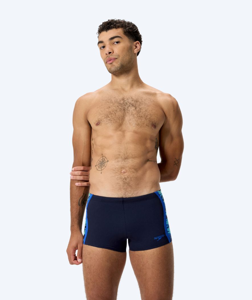 Speedo heren zwemboxers - Hyperboom Splice - Donkerblauw/Lichtblauw