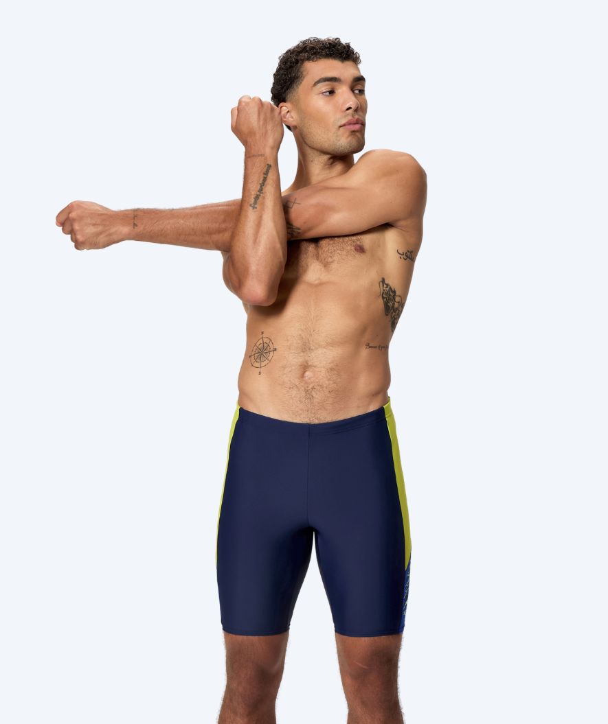 Speedo heren zwemjammer - Dive - Donkerblauw/Geel