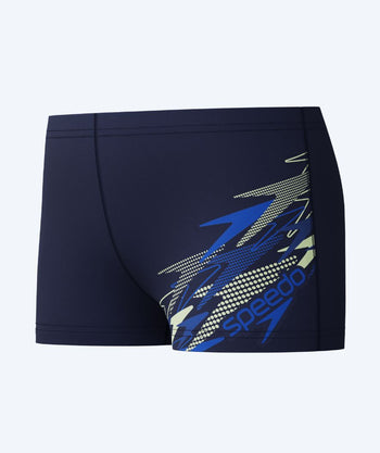 Speedo jongens zwemboxers - Medley Logo - Donkerblauw/Blauw