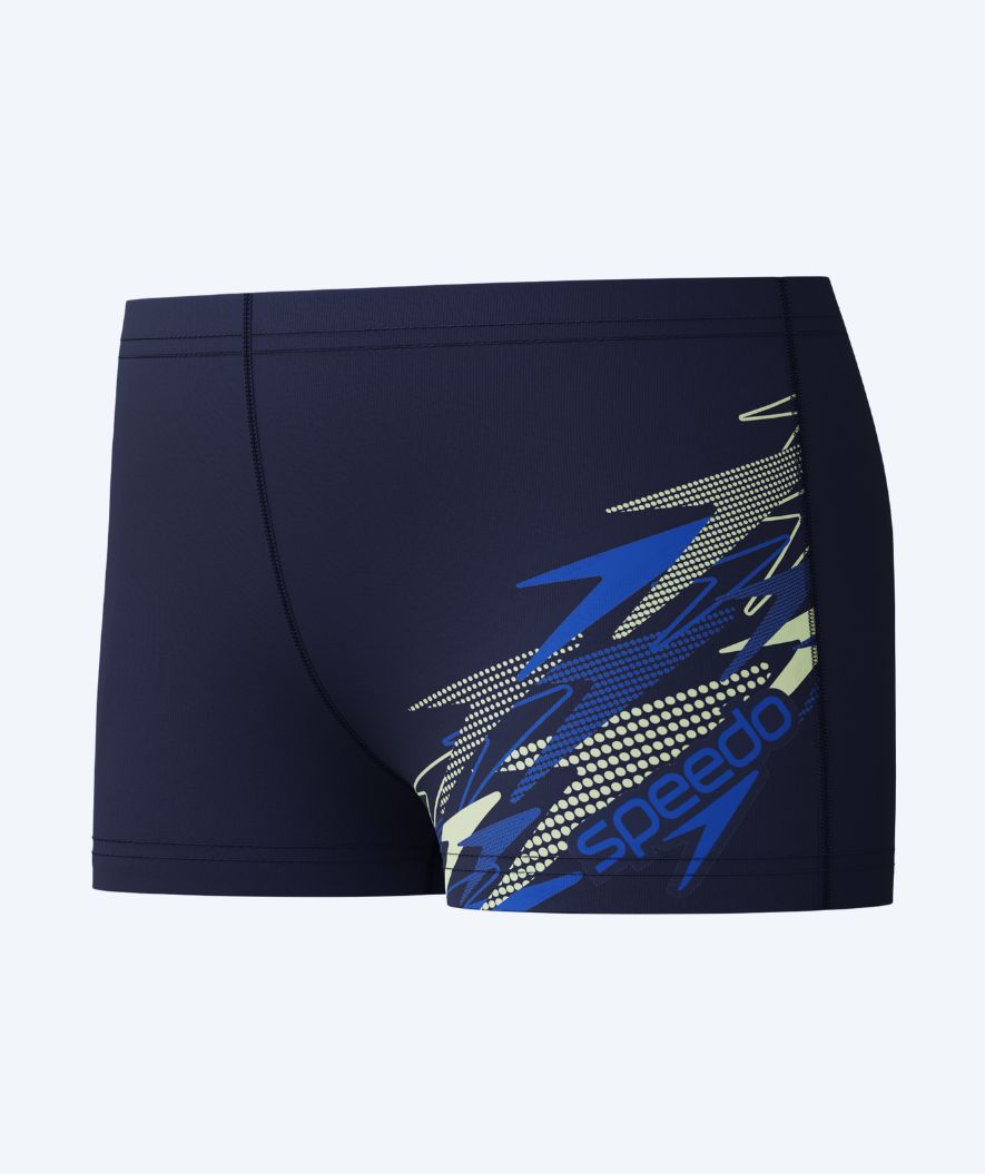 Speedo jongens zwemboxers - Medley Logo - Donkerblauw/Blauw