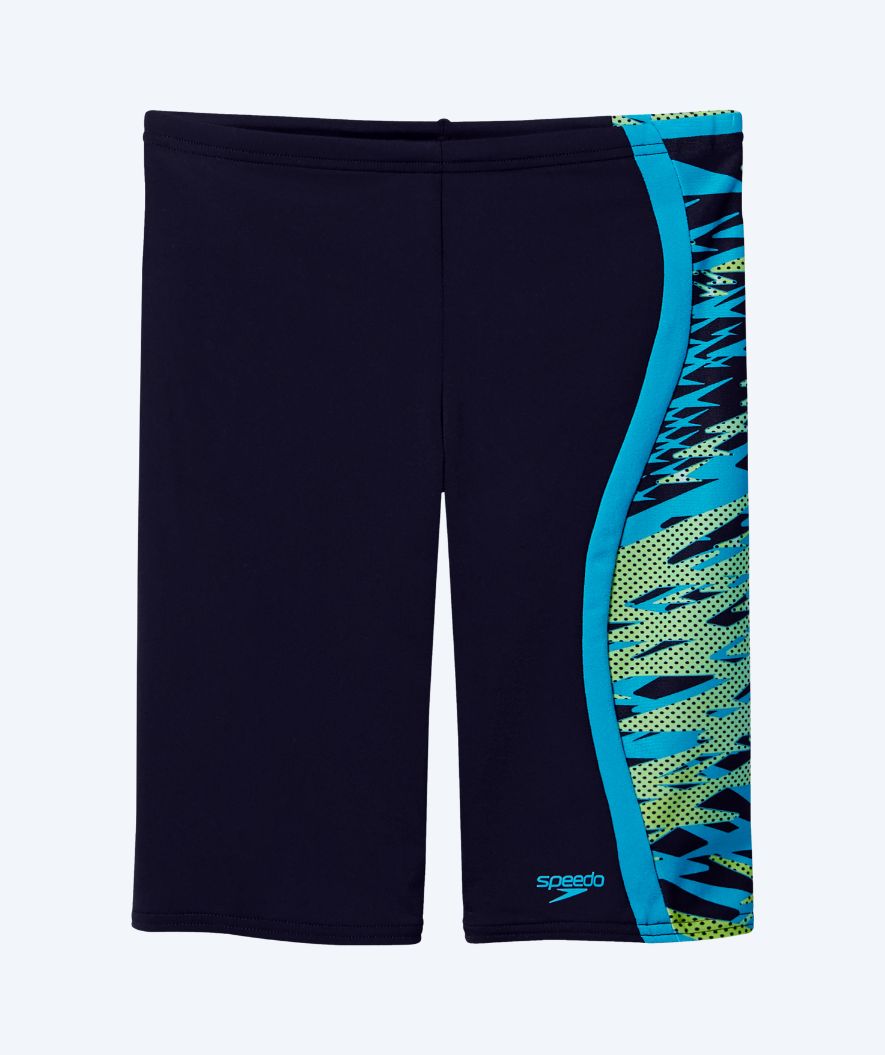 Speedo jongens zwemjammer - Hyperboom Splice - Zwart/Lichtblauw