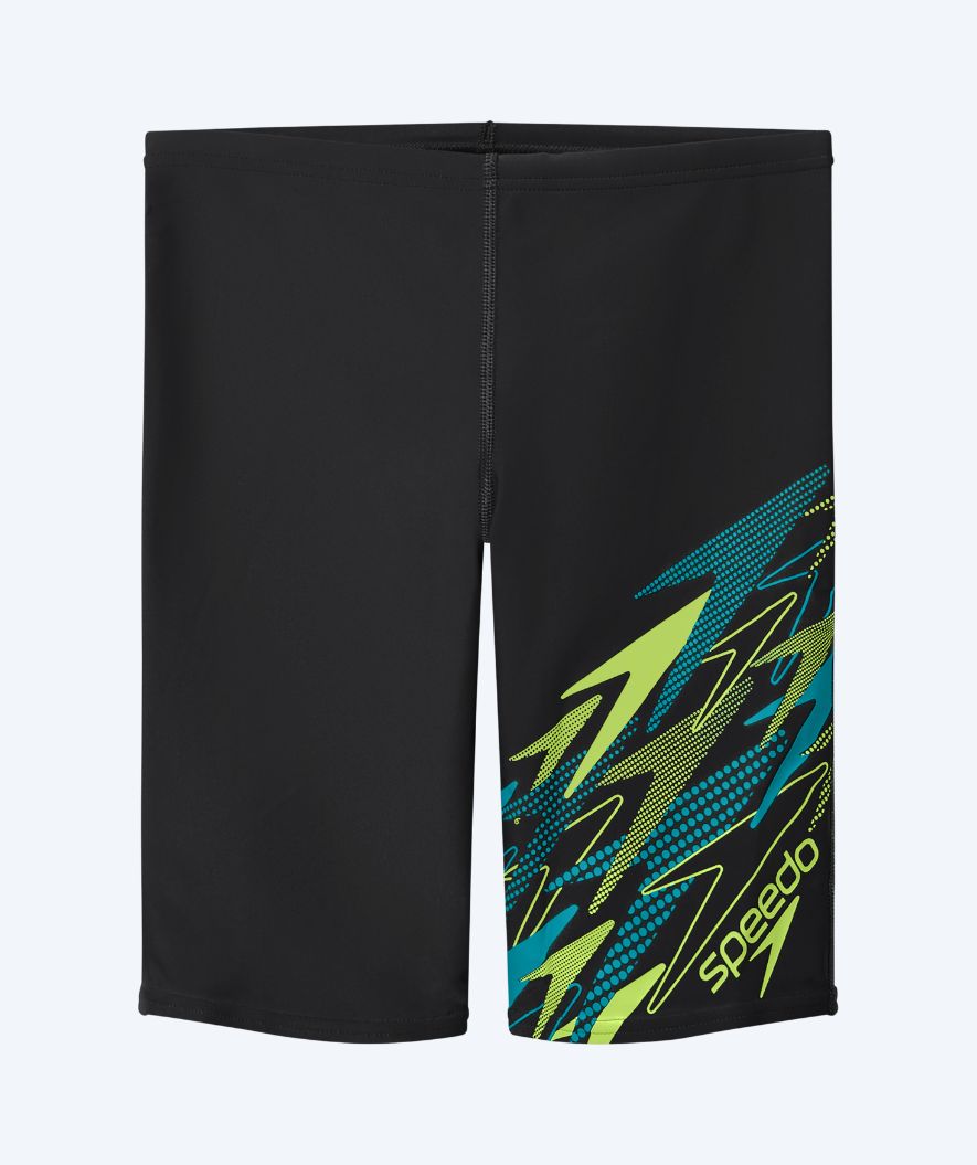 Speedo jongens zwemjammer - Medley Logo - Zwart/Groen
