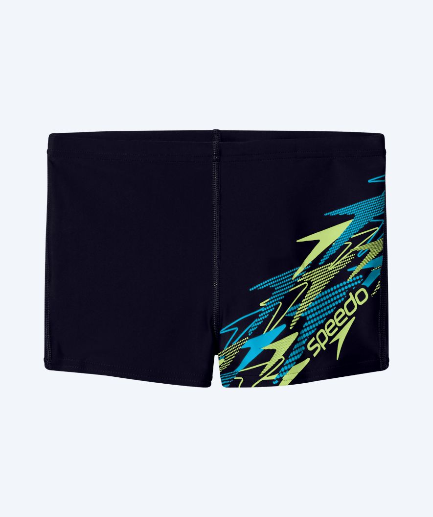 Speedo jongens zwemboxers - Medley Logo - Zwart/Groen