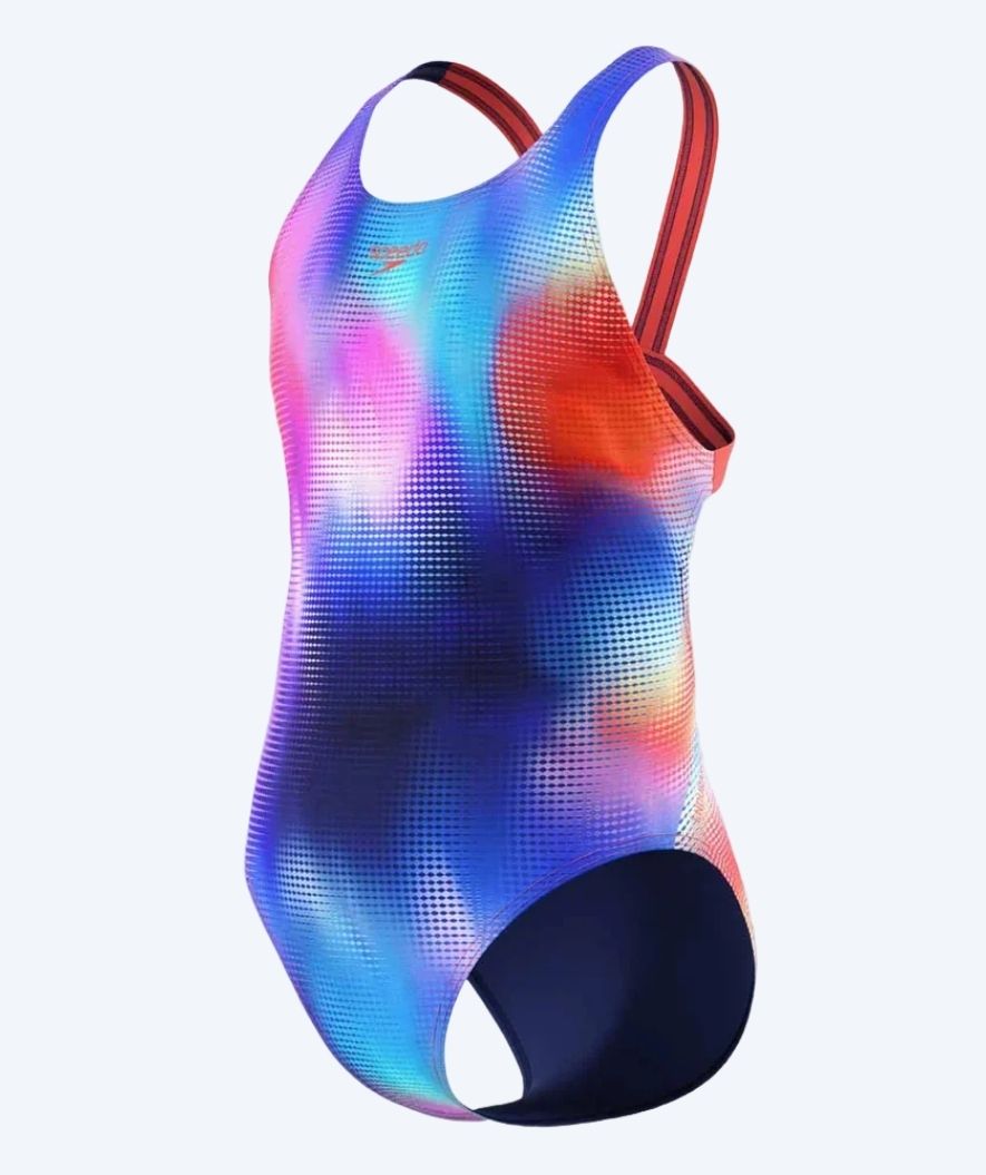 Speedo meisjes badpak - Print Leaderback - Multi/Paars