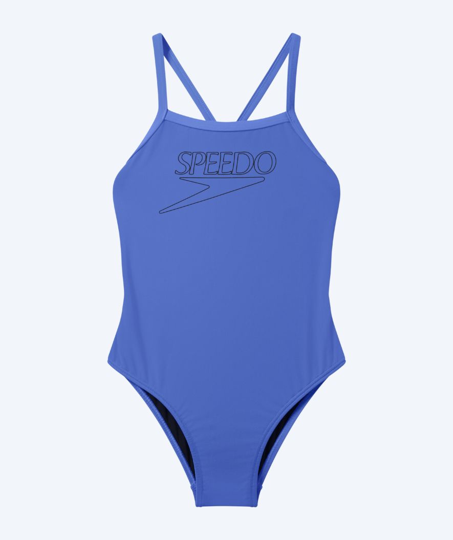 Speedo meisjes badpak - Endurance Logo Thinstrap - Paars