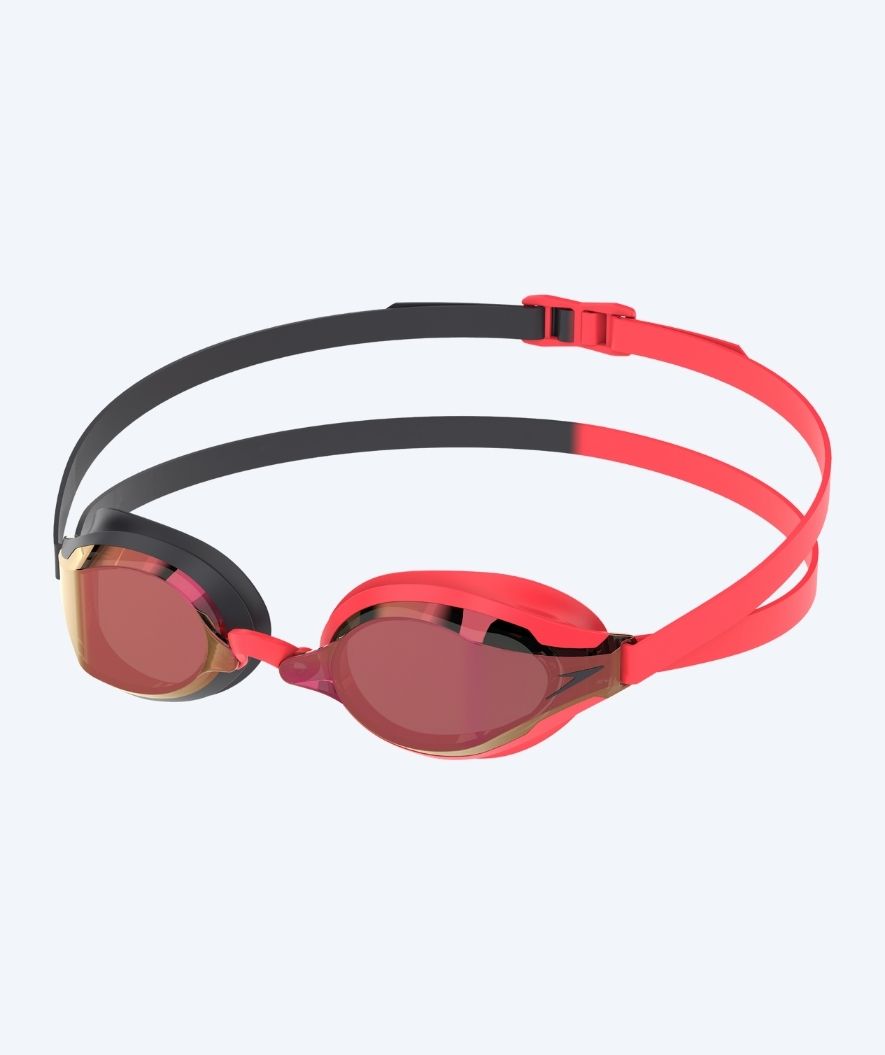 Speedo Elite zwembril - Fastskin Speedsocket 2 Mirror - Rood/Zwart
