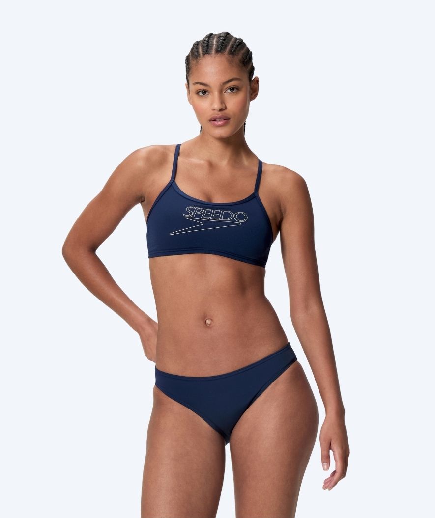 Speedo bikini voor vrouwen - Endurance Logo Thin Strap - Donkerblauw