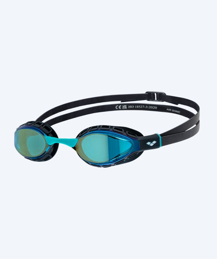 Arena Elite zwembril - Air Sonic Mirror - Zwart/Turkoois