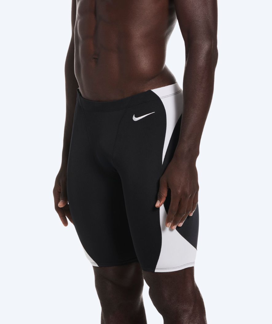 Nike zwemjammer voor mannen - Hydrastrong Fly - Zwart/Wit