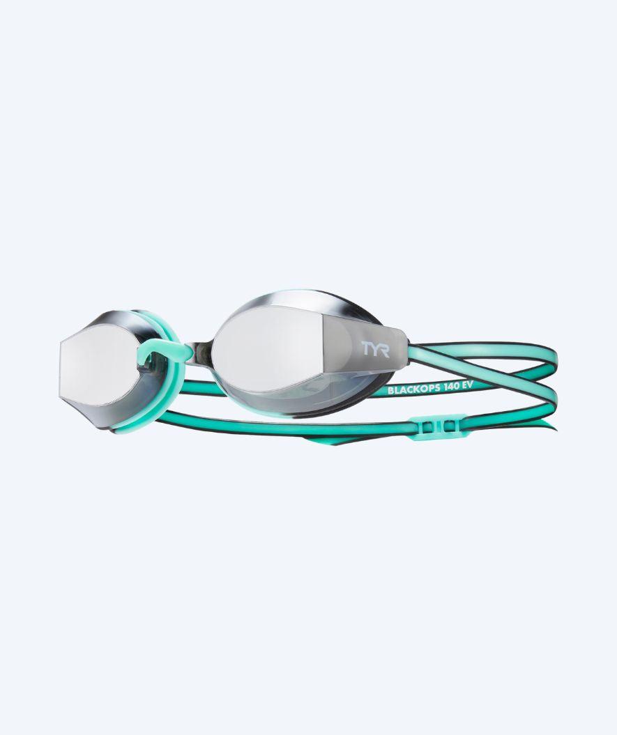 TYR dames zwembril - Blackops 140 EV Mirrored - Lichtgroen/Zilver