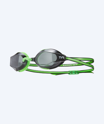 TYR zwembril junior - Blackops 140 EV - Groen/zwart (Smoke lens)