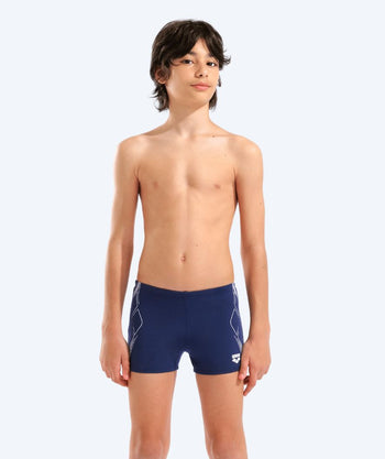 Arena jongens zwemboxers - Graphic - Donkerblauw/Wit