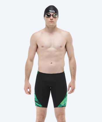 TYR zwemjammer voor mannen - Blade Splice Olea - Zwart/groen