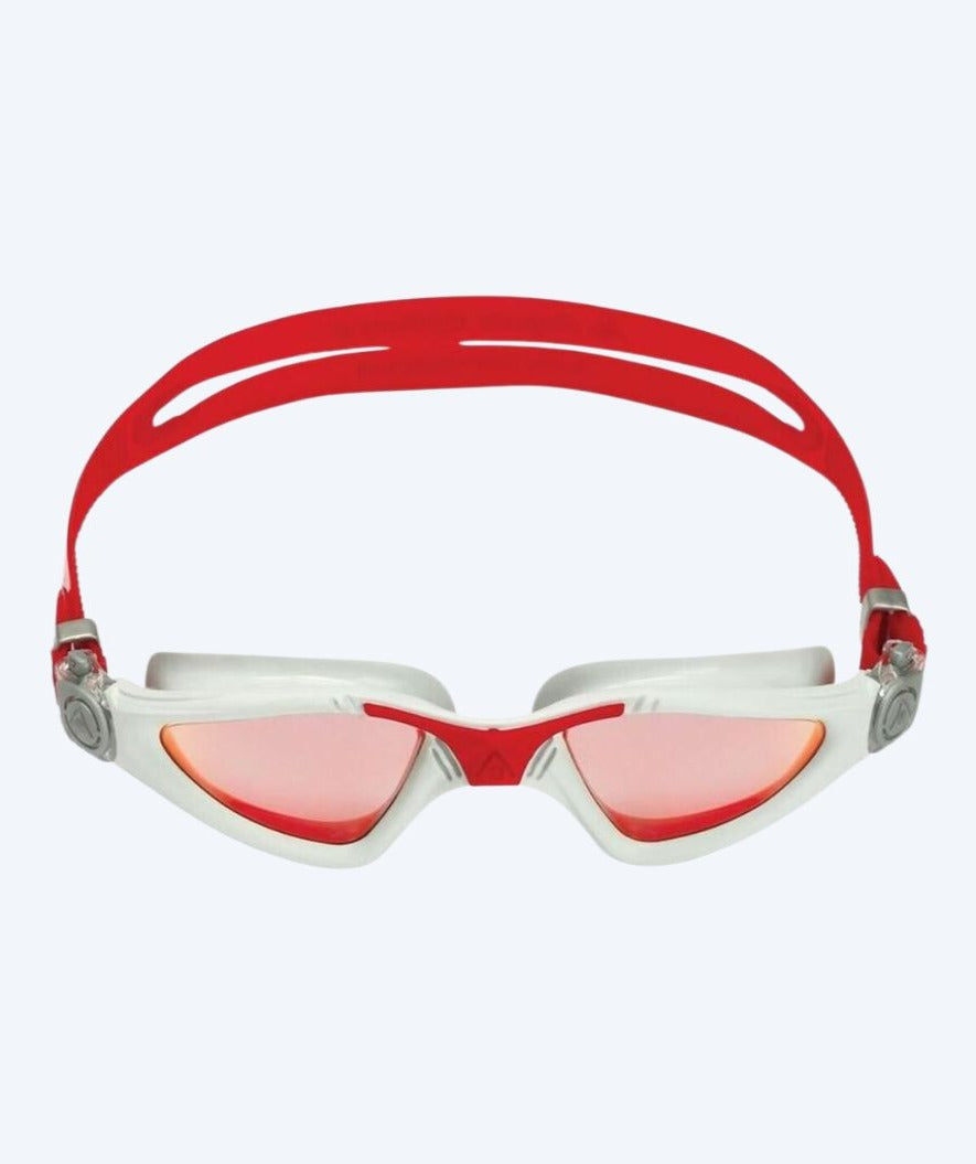 Aquasphere training zwembril - Kayenne Titanium - Rood/grijs