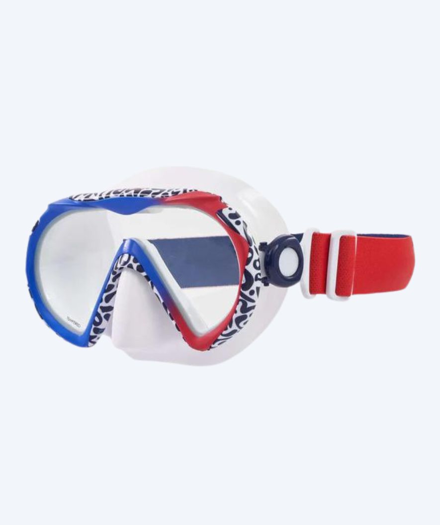 Aqualung volwassenen duikbril - Compass - Blauw/Rood